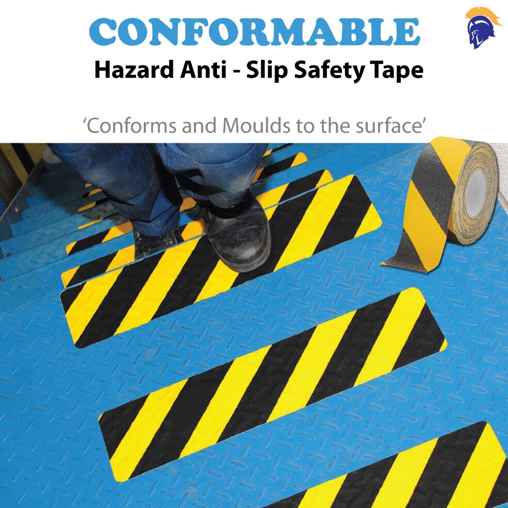 Anti Slip Hazard Caution Tape - Safety Grip Hazard Conformable   SKU-F1120