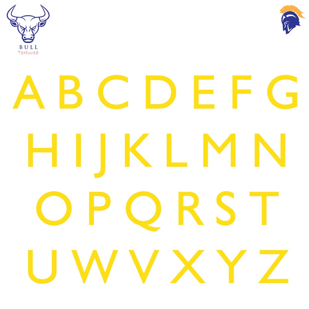 Invictus Bull Heavy Duty Floor Marking Letters for areas of Extreme High Traffic   SKU-F1804