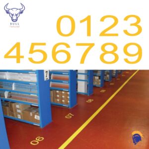 Invictus Bull Heavy Duty Floor Marking Numbers for extremely high traffic commercial areas  SKU-F1816
