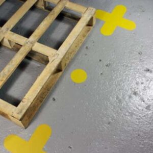 Yellow 5S Corner Pallet Markers   SKU-F2488