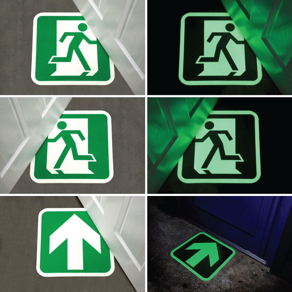 Fire Exit Signs Photoluminescent   SKU-F1672