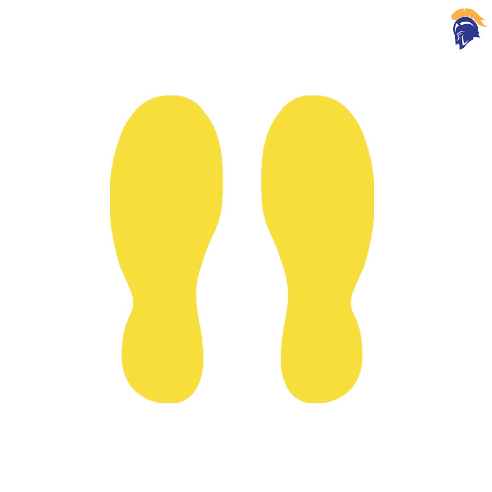 Footprint Floor Stickers Boot Shapes pack of 15 pairs   SKU-F2500